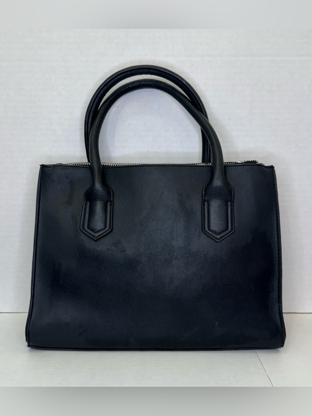 Christian Siriano Black and White Two-Tone Satchel - Picture 2 of 8